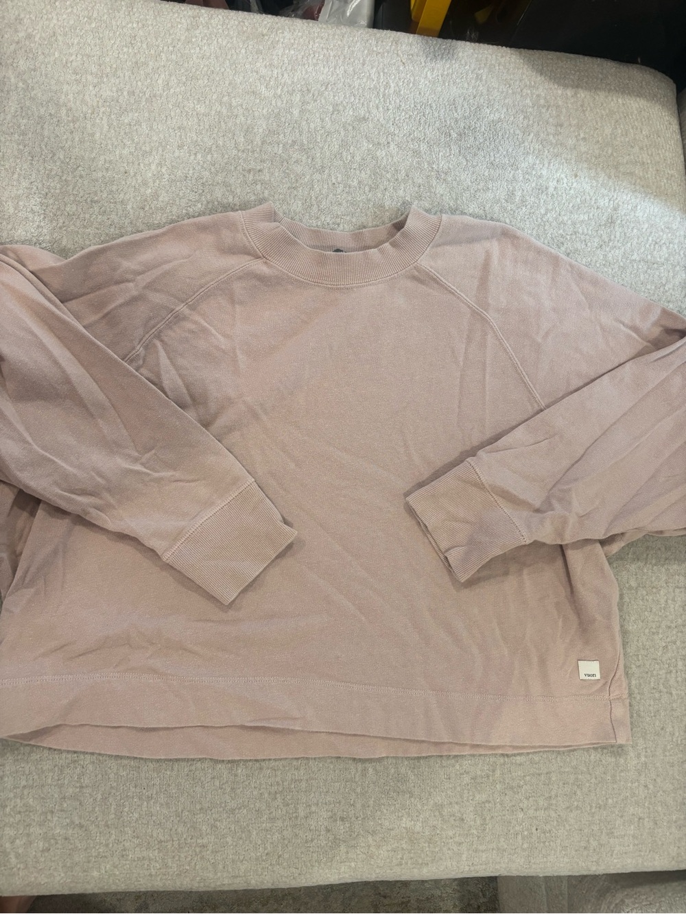 Vuori Women's Crewneck Sweater in Dusty Mauve